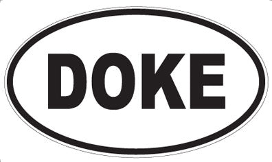 DOKE - Oval Sticker