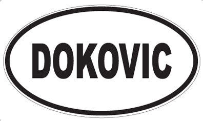 DOKOVIC - Oval Sticker