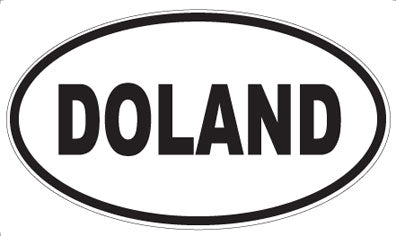 DOLAND - Oval Sticker