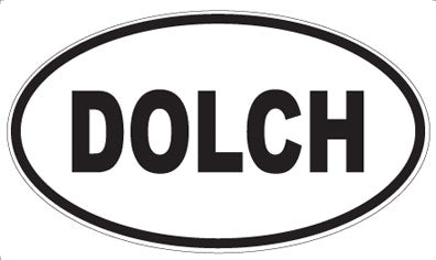 DOLCH - Oval Sticker