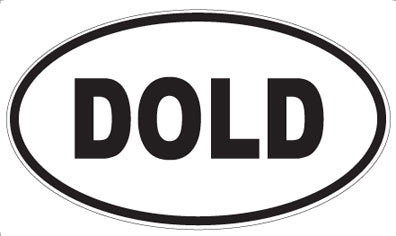 DOLD - Oval Sticker