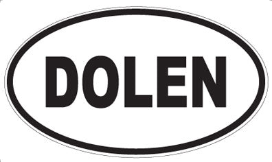 DOLEN - Oval Sticker