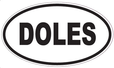 DOLES - Oval Sticker