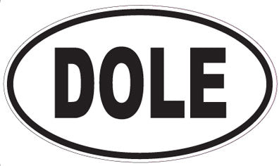 DOLE - Oval Sticker