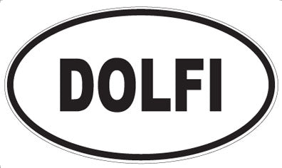 DOLFI - Oval Sticker
