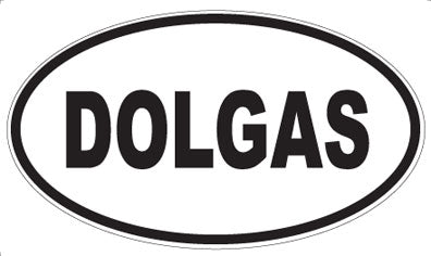 DOLGAS - Oval Sticker