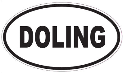 DOLING - Oval Sticker