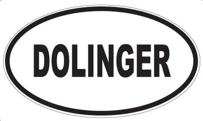 DOLINGER - Oval Sticker