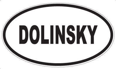 DOLINSKY - Oval Sticker