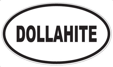 DOLLAHITE - Oval Magnet