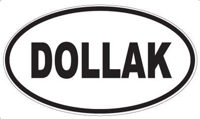 DOLLAK - Oval Sticker