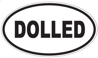 DOLLED - Oval Sticker