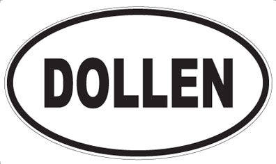 DOLLEN - Oval Sticker
