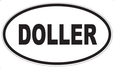 DOLLER - Oval Sticker