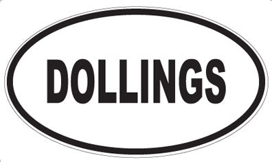 DOLLINGS - Oval Magnet