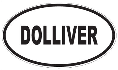 DOLLIVER - Oval Sticker