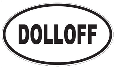 DOLLOFF - Oval Sticker