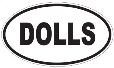 DOLLS - Oval Sticker