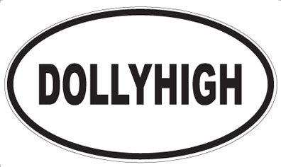 DOLLYHIGH - Oval Sticker