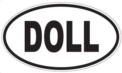 DOLL - Oval Sticker