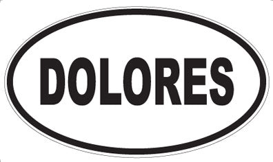 DOLORES - Oval Magnet