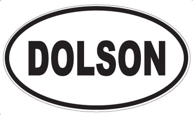 DOLSON - Oval Sticker
