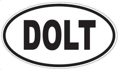 DOLT - Oval Sticker