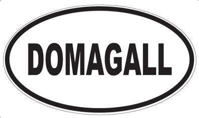 DOMAGALL - Oval Sticker