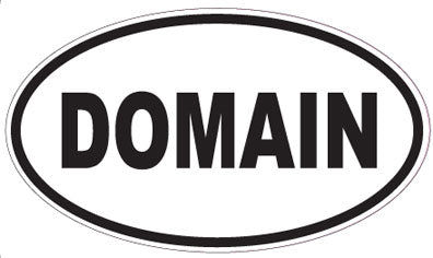DOMAIN - Oval Sticker