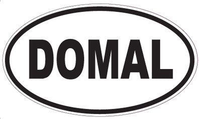DOMAL - Oval Sticker