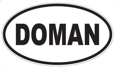 DOMAN - Oval Sticker