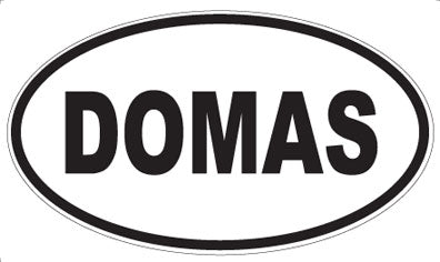 DOMAS - Oval Sticker