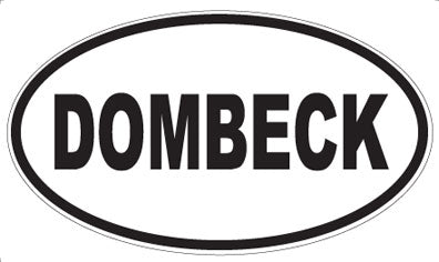 DOMBECK - Oval Sticker