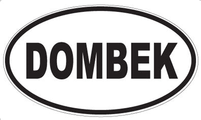 DOMBEK - Oval Sticker