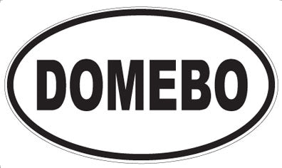 DOMEBO - Oval Sticker