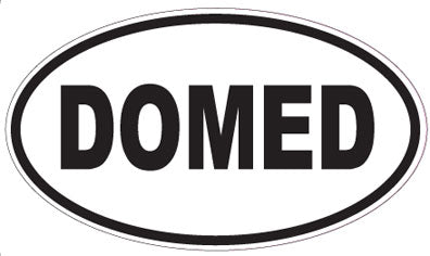 DOMED - Oval Magnet