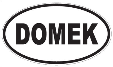 DOMEK - Oval Sticker