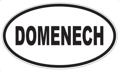 DOMENECH - Oval Sticker