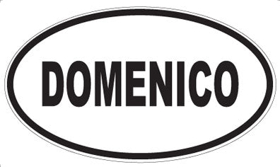 DOMENICO - Oval Sticker