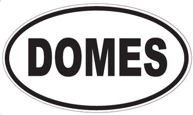 DOMES - Oval Sticker