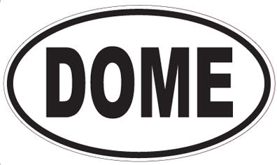 DOME - Oval Sticker