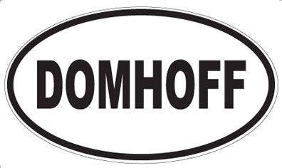 DOMHOFF - Oval Sticker
