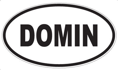DOMIN - Oval Sticker