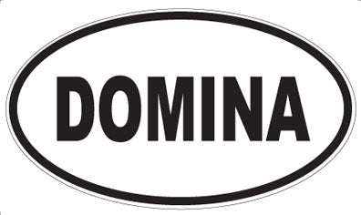 DOMINA - Oval Magnet