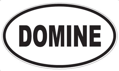 DOMINE - Oval Sticker