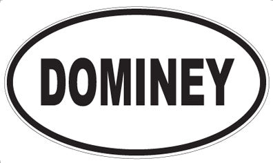 DOMINEY - Oval Sticker