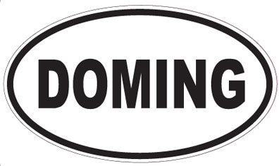 DOMING - Oval Sticker