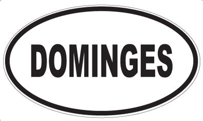 DOMINGES - Oval Magnet