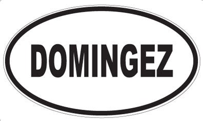 DOMINGEZ - Oval Sticker