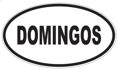 DOMINGOS - Oval Magnet